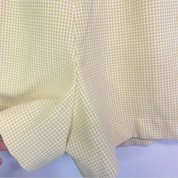 ARITZIA WILFRED Gelas Short Mini Chk Sun Ray/White (belt missing) size 6 - Picture 6 of 15